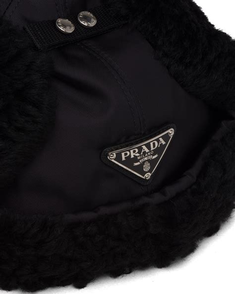 prada hat price|Prada fuzzy hat.